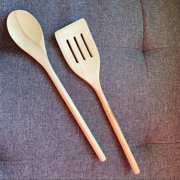 Witchy HANDCRAFTED wooden spoon and slotted spatula  set New and ready t… - Picture 4 of 6